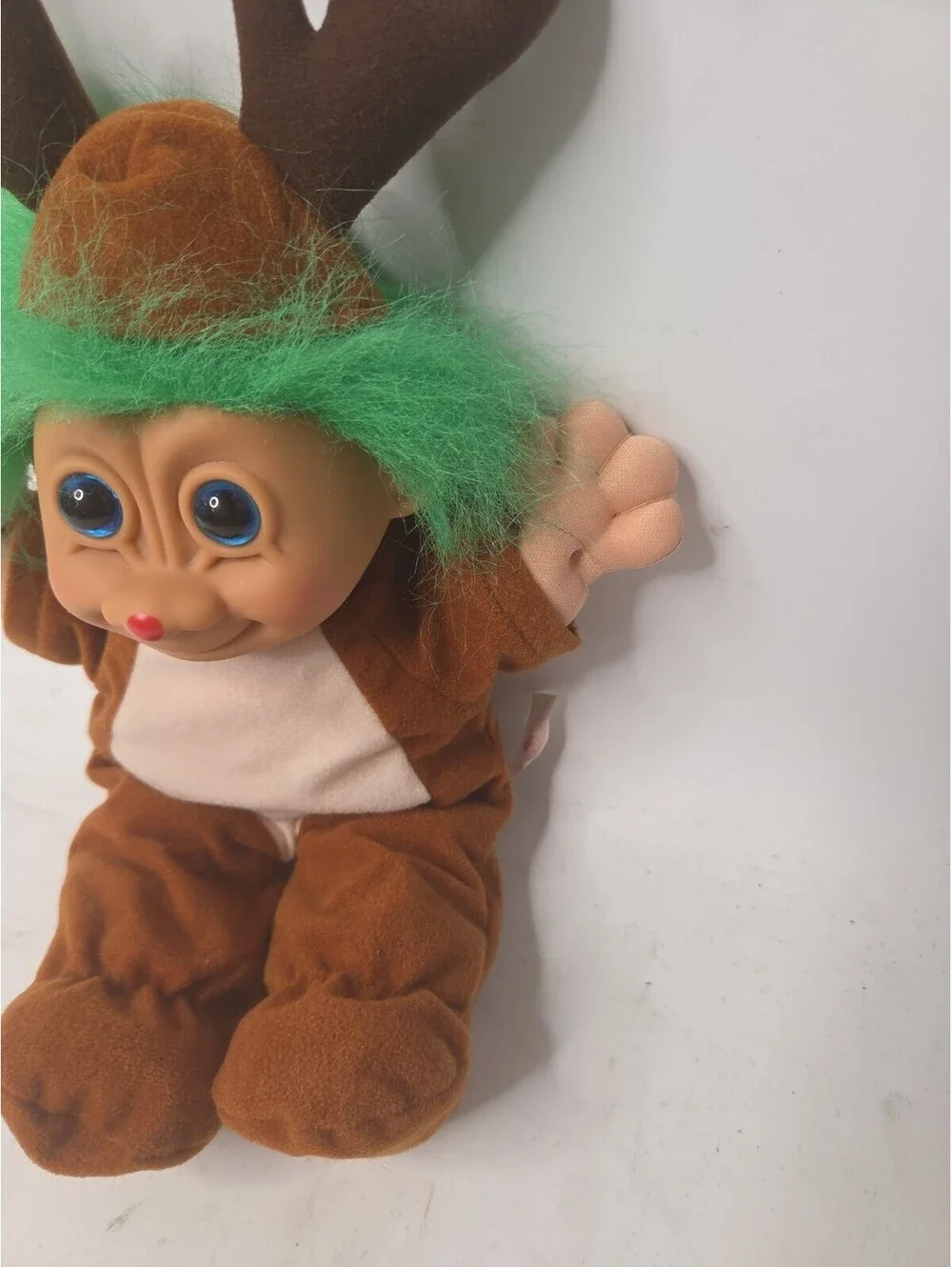 Vintage Russ Troll Kidz Rudy Reindeer Christmas Plush 10